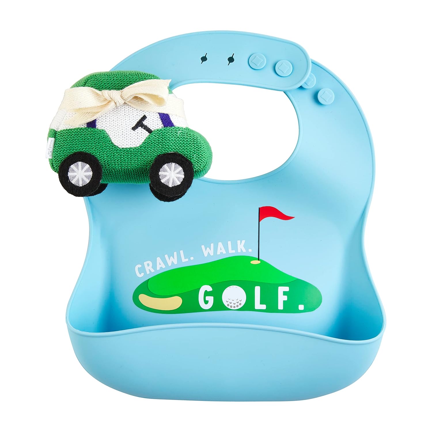 Mud Pie Golf Silicone Bib and Rattle Toys & Games