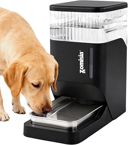 Miniatura 10 de Gravity - Dispensador de agua para gatos de 6 litros con cuenco de acero inoxidable, dispensador automático de tazón de agua para gatos, 1.6 Negro