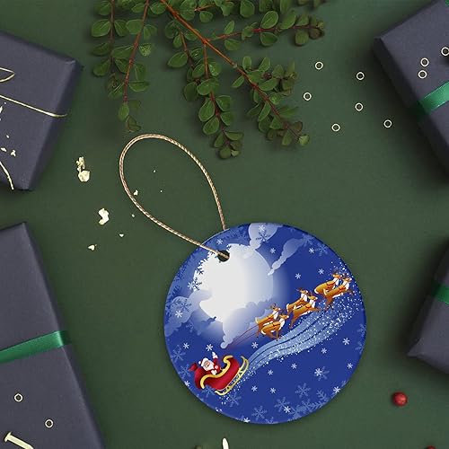 Miniatura 7 de Sublimation Ceramic Ornaments Sublimation Ornament Blanks Bulk Ceramic Discs Ornament for Heat Press Printing White Round Porcelain Ornament