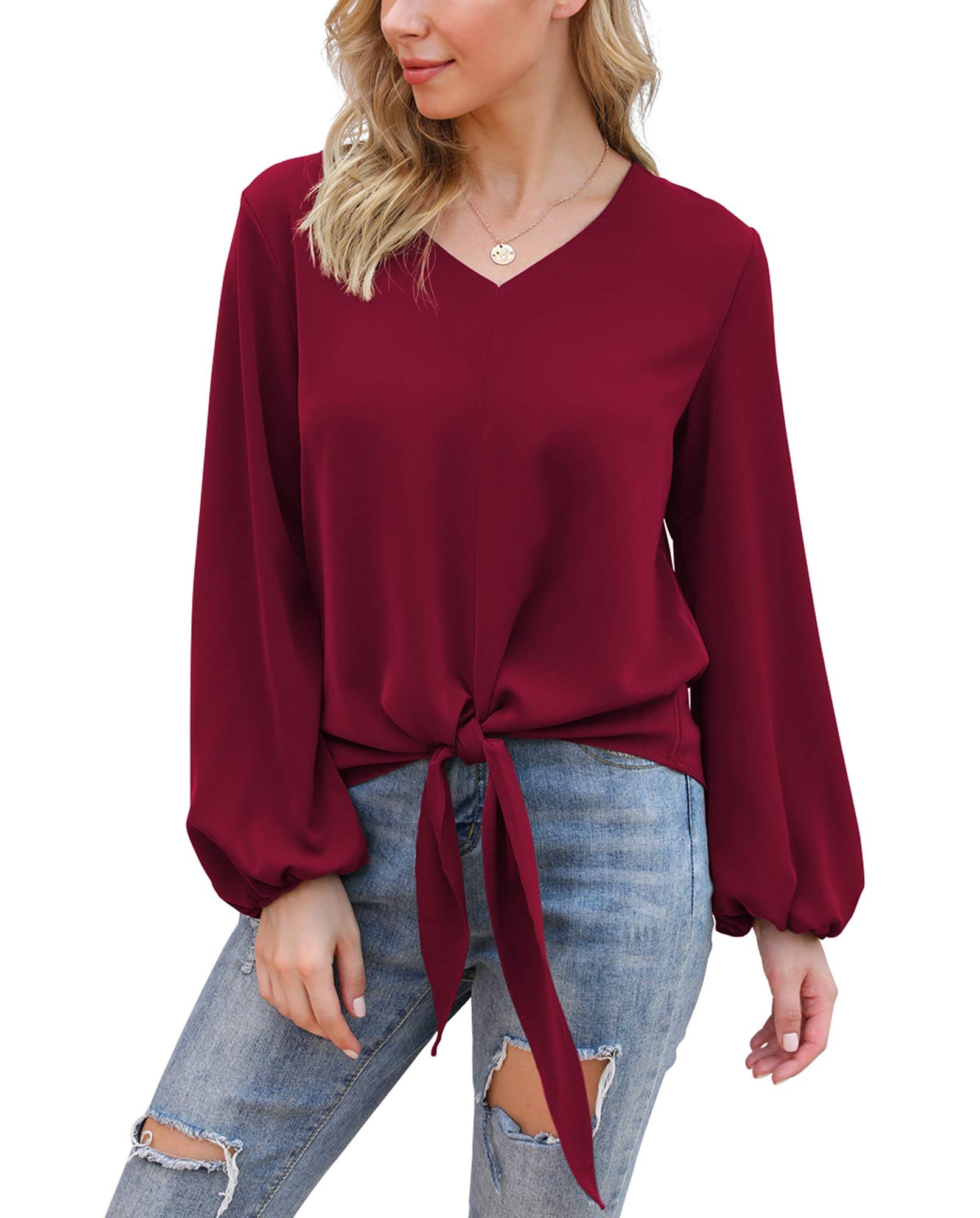 VIISHOW Womens Chiffon Blouses Summer Tops Shirts