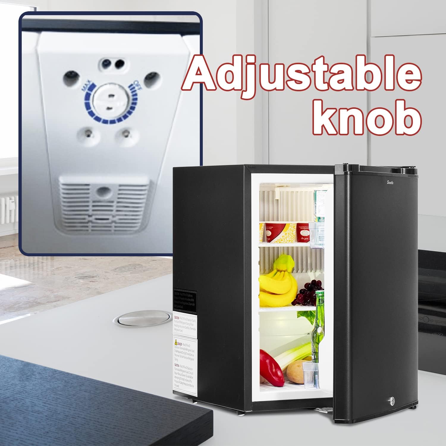 Amazon.com: Smad 12V RV Refrigerator 2.1 Cu.Ft 0 db Compact