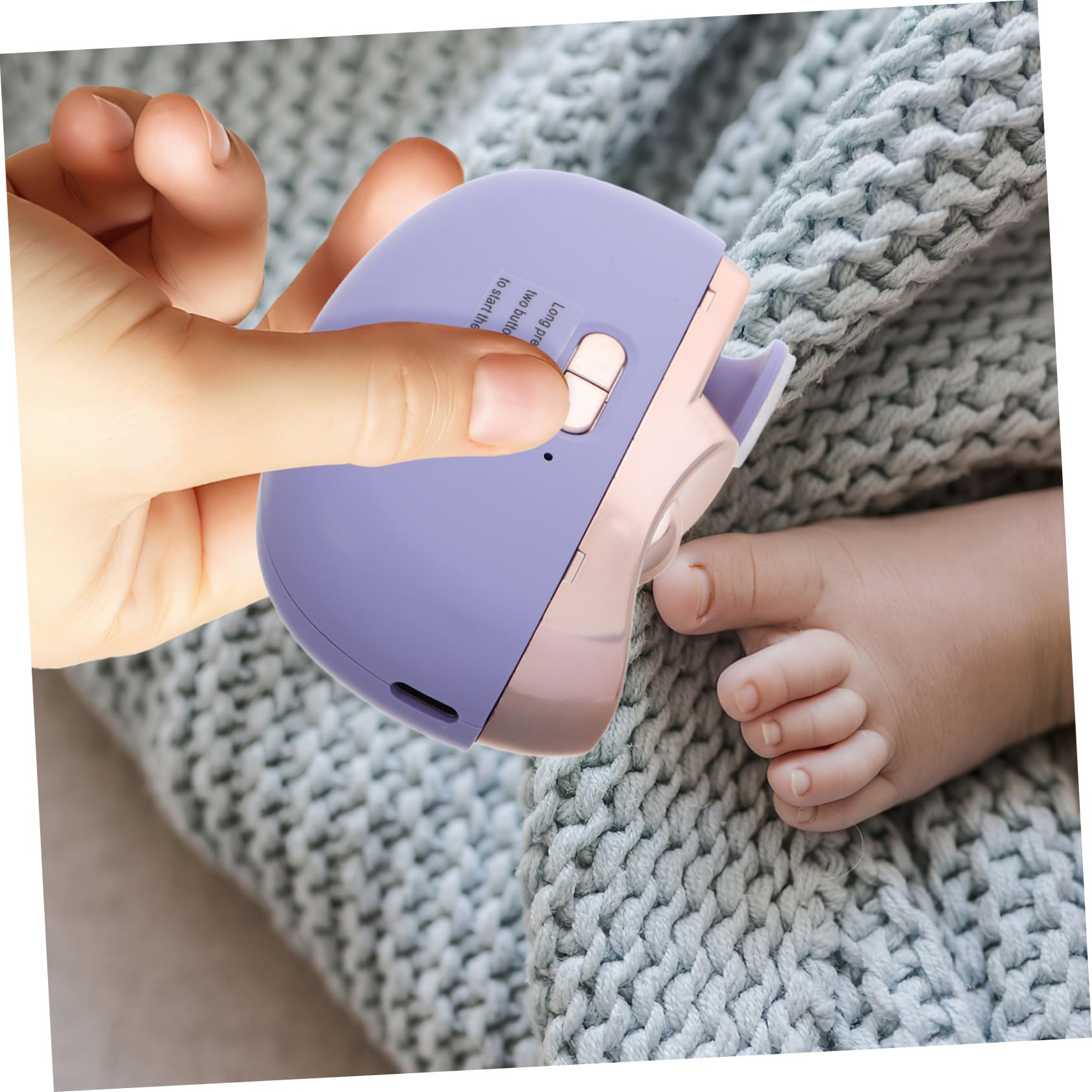 Cortaúñas Eléctrico Automático Velocidad Función Pulidora y Luz LED Seguro para Adultos Recargable y Fácil de Usar para Uñas de Pies y Manos