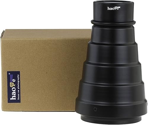 Miniatura 7 de Haoge Kit de filtro cónico de metal con rejilla de panal y filtro de gel de color para Balcar Paul C Buff AlienBees Alien Bees Einstein White