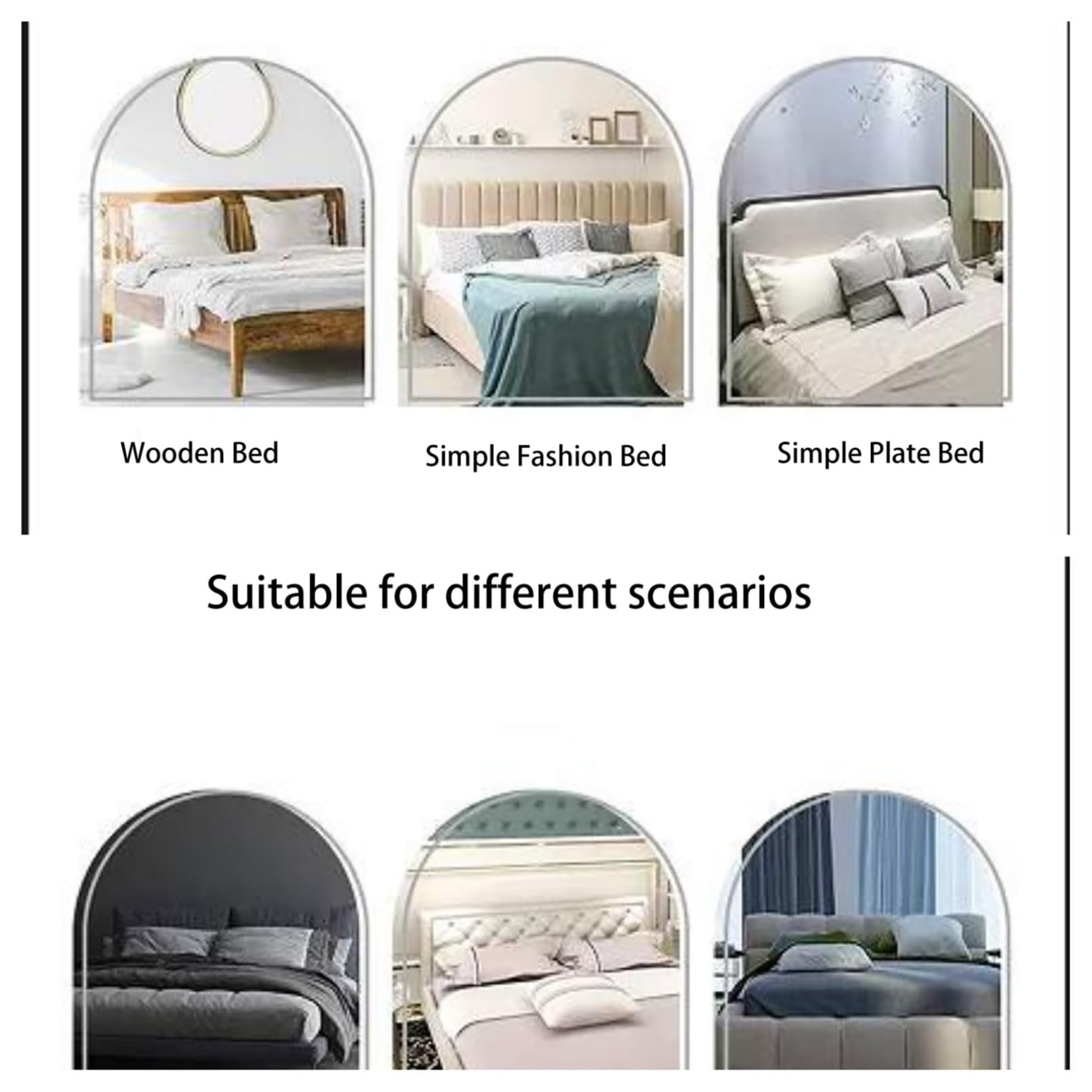 Genérico Cubiertas de cabecera de Cama de Terciopelo Todo Incluido Lavable Funda de Respaldo para Cama Individual/Reina/Doble Protector de Respaldo,F,230cm