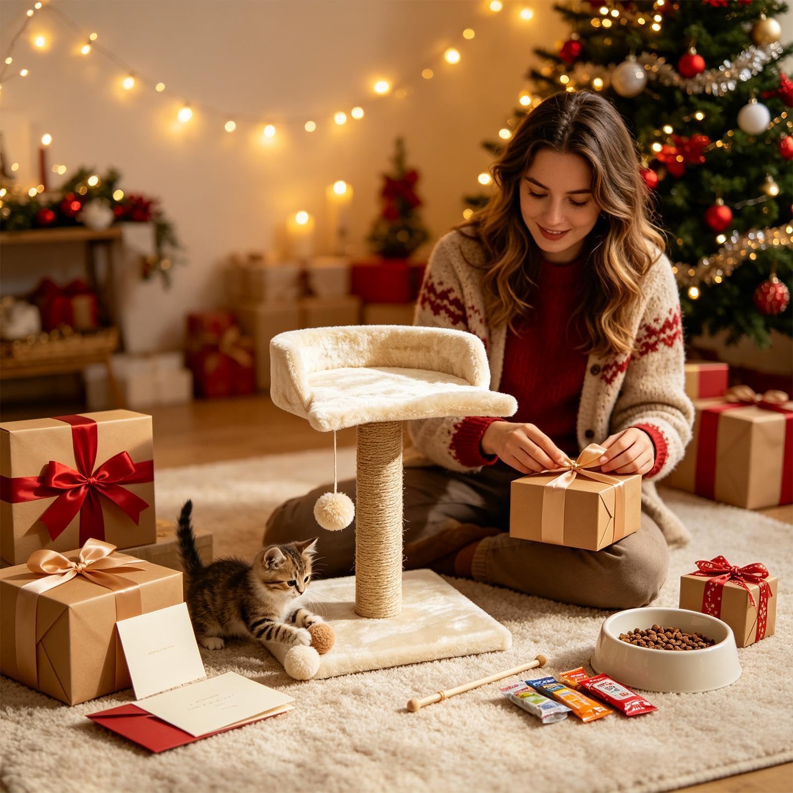 Rascador Gatos juguetes interactivos altos autoacicaladores con bola de | Rascadores de interior para gatos Para Muebles, Suelo, Ejercicio, Enriquecimiento, Juego Y Afilado De Garras De In