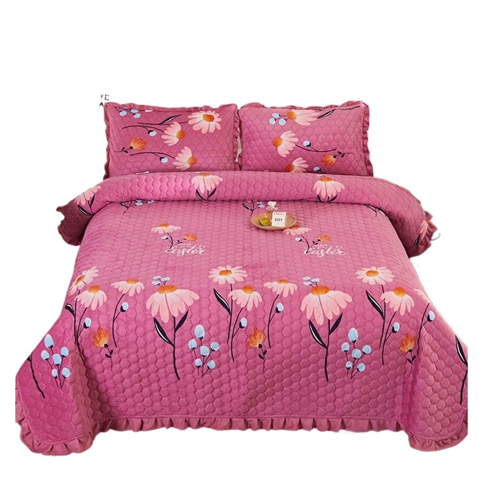 Colchas Acolchadas Funda de cama de lana, manta de tatami antideslizante, cálida y gruesa, manta acolchada de terciopelo for invierno, colcha King Ligera Colcha Cubrecama De Microfibra(Color9,220x240c