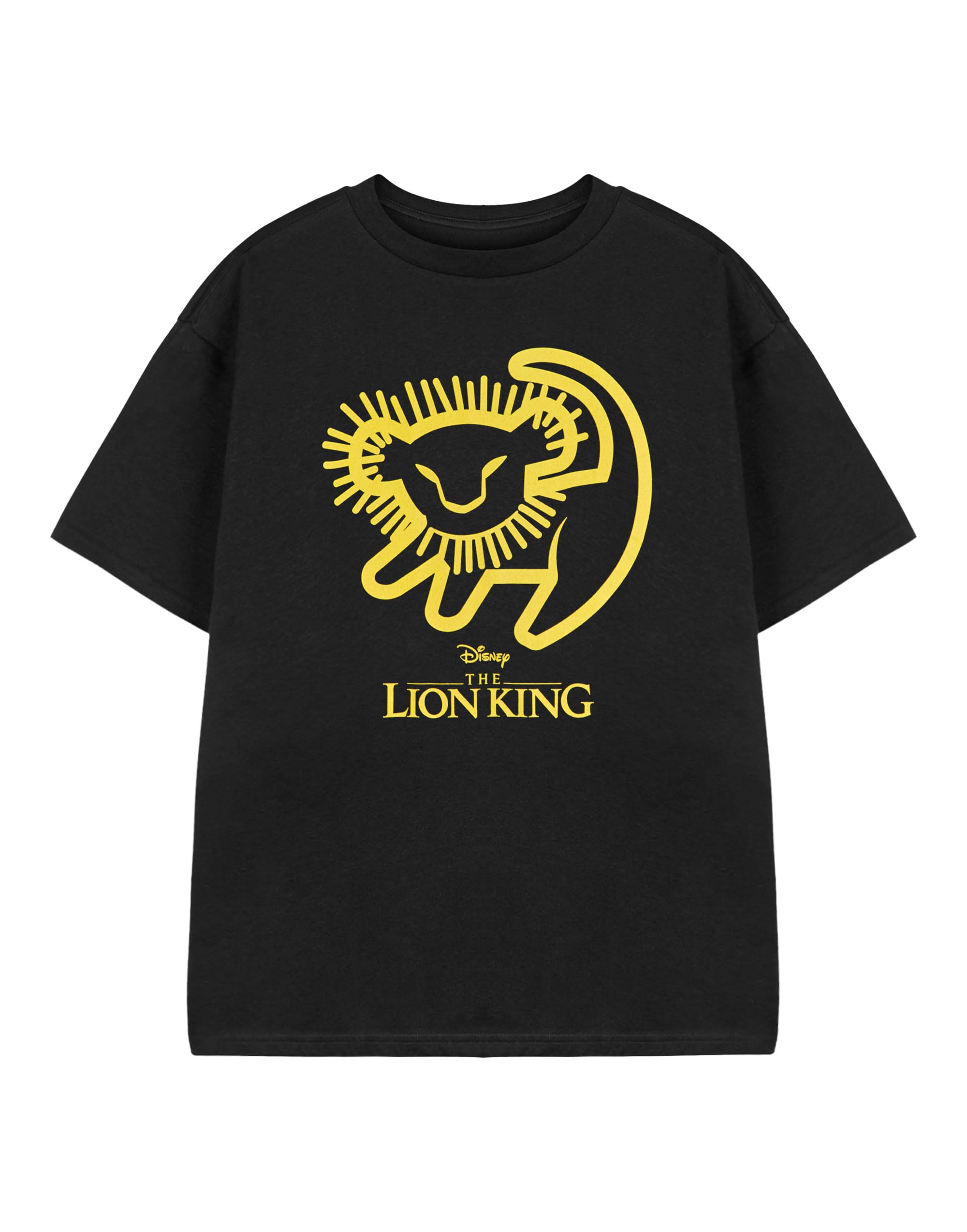 Disney (7-8 Years) The Lion King Short Sleeved T-Shirt (Unisex Kids Black)