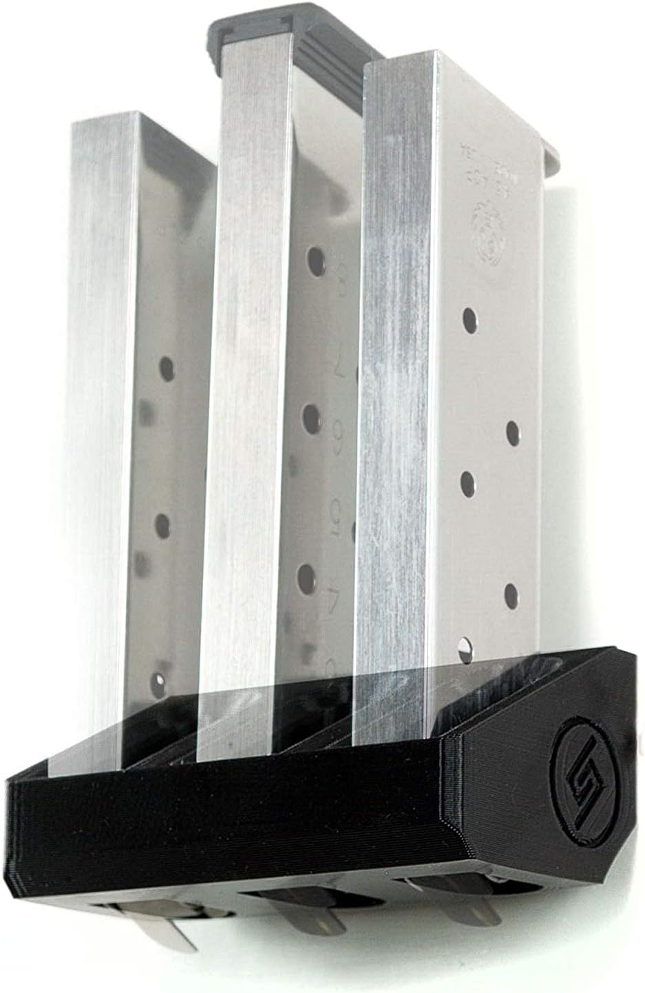 Spartan Mounts for 1911 Magazine | Mag Wall Display Storage Organization System | Unique Low Profile Design | Gun Safe Wall Garage | Gun Room Mounting Solution