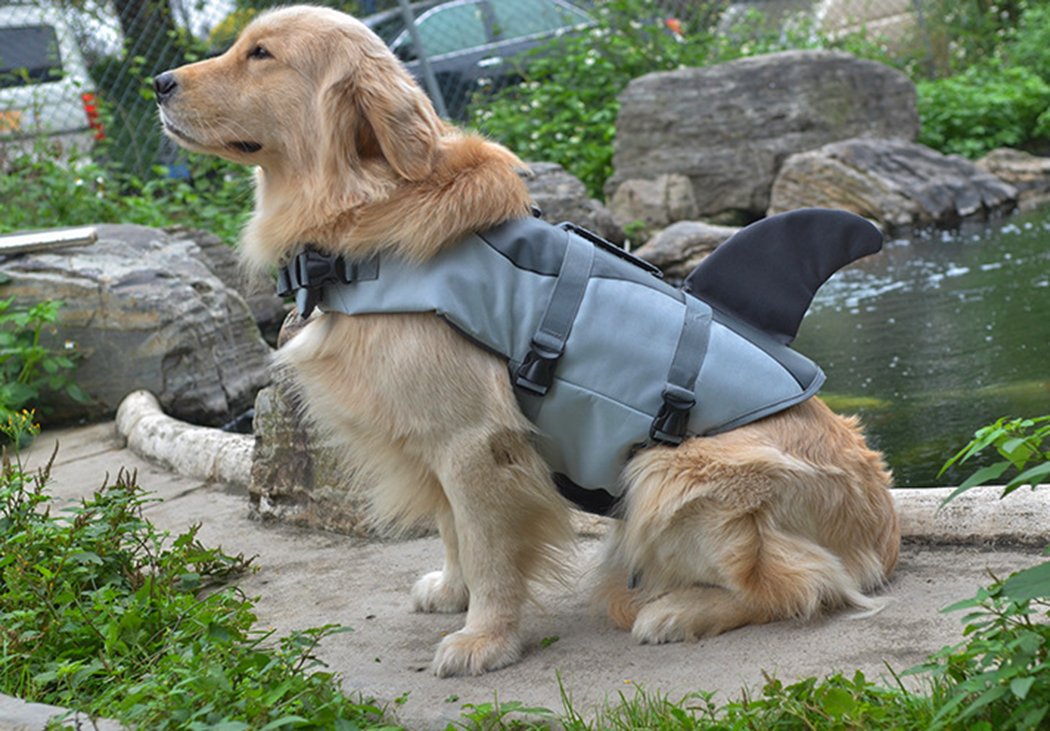 XIAOYU Hundeschwimmweste - Verstellbare Rettungsweste Für Hunde Am Pool & Strand