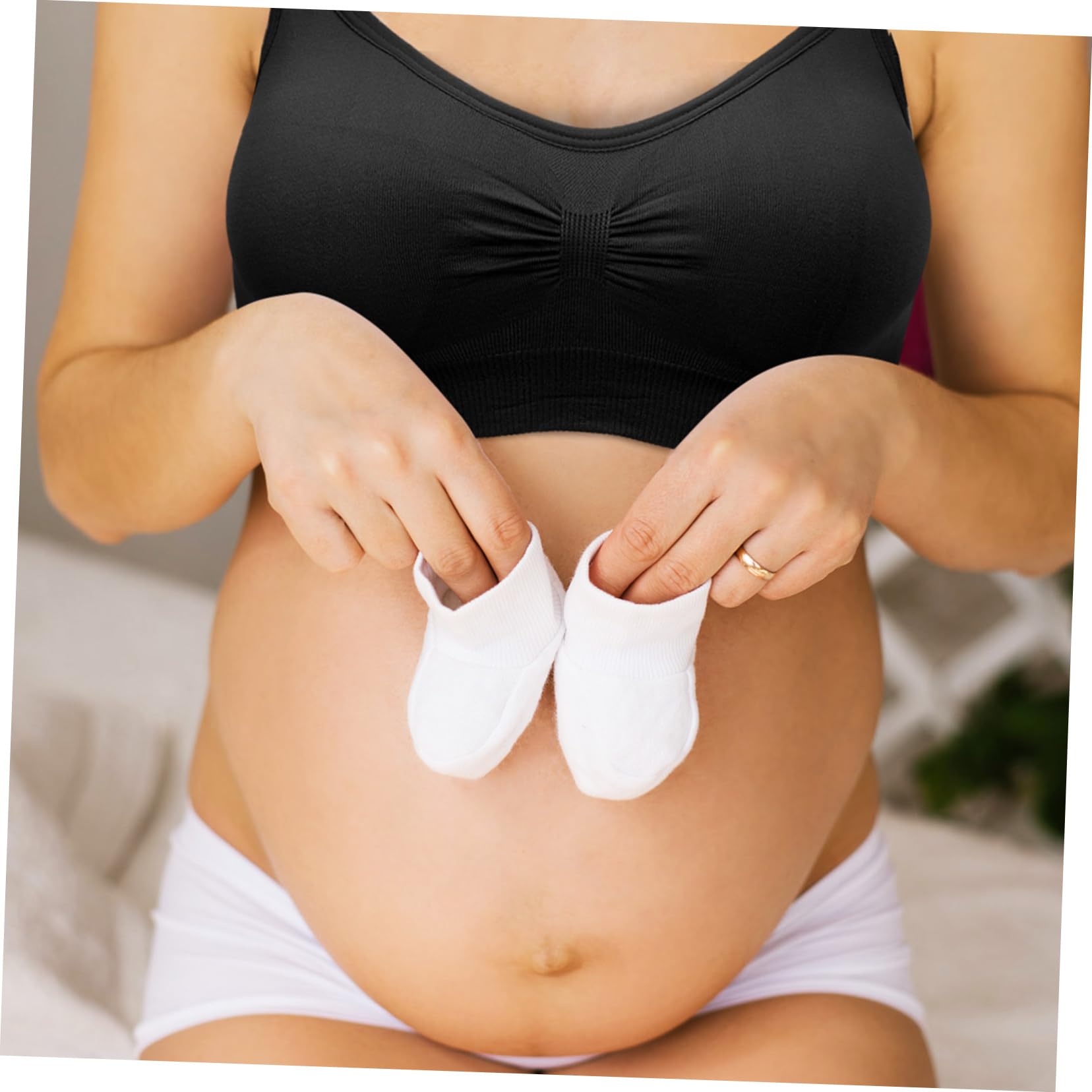 LIFKOME Maternity Nursing Bras Set mit Extendern Still für Schwangere Frauen Atmungsaktiv und Komfortabel für Alltag und Stillen