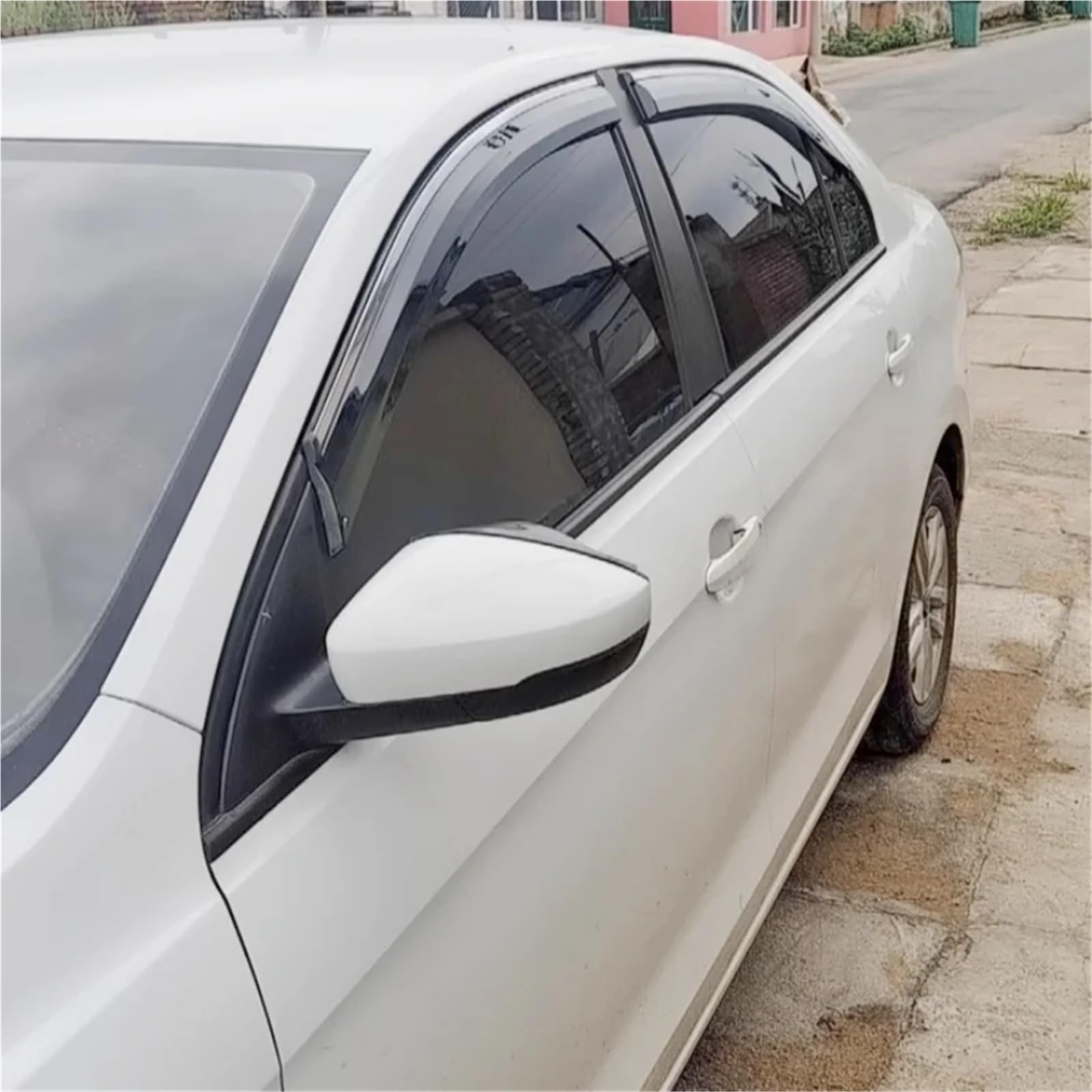Car Wind Deflector Akcesoria samochodowe Osłony okienne Osłona przeciwdeszczowa Osłona przeciwwiatrowa Osłona przeciwwietrzna Pasuje do VW Jetta 2013-2017
