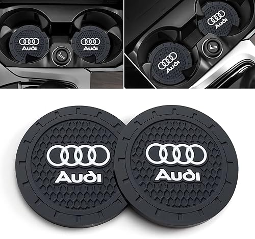 Portavasos de coche para Audi Empotrable Silicona Portavasos Accesorios Interior 2.75 in 2 Pack
