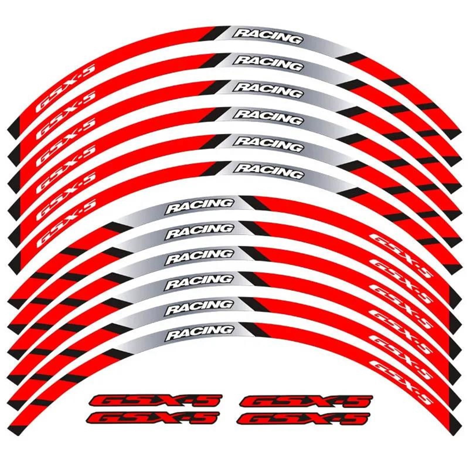 Csspdm Color7 Motorcycle Stickers Front Rear Wheels Tire Rim Stripes Decals For Suzuki Gsx-S750 Gsxs 1000 750(Color7)