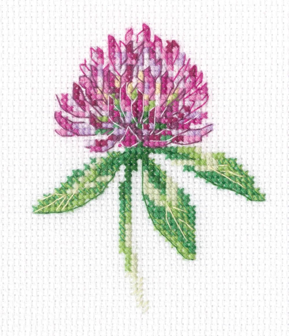 RTO Cross Stitch Kit Clover Counted Pattern 7.5 x 9 cm