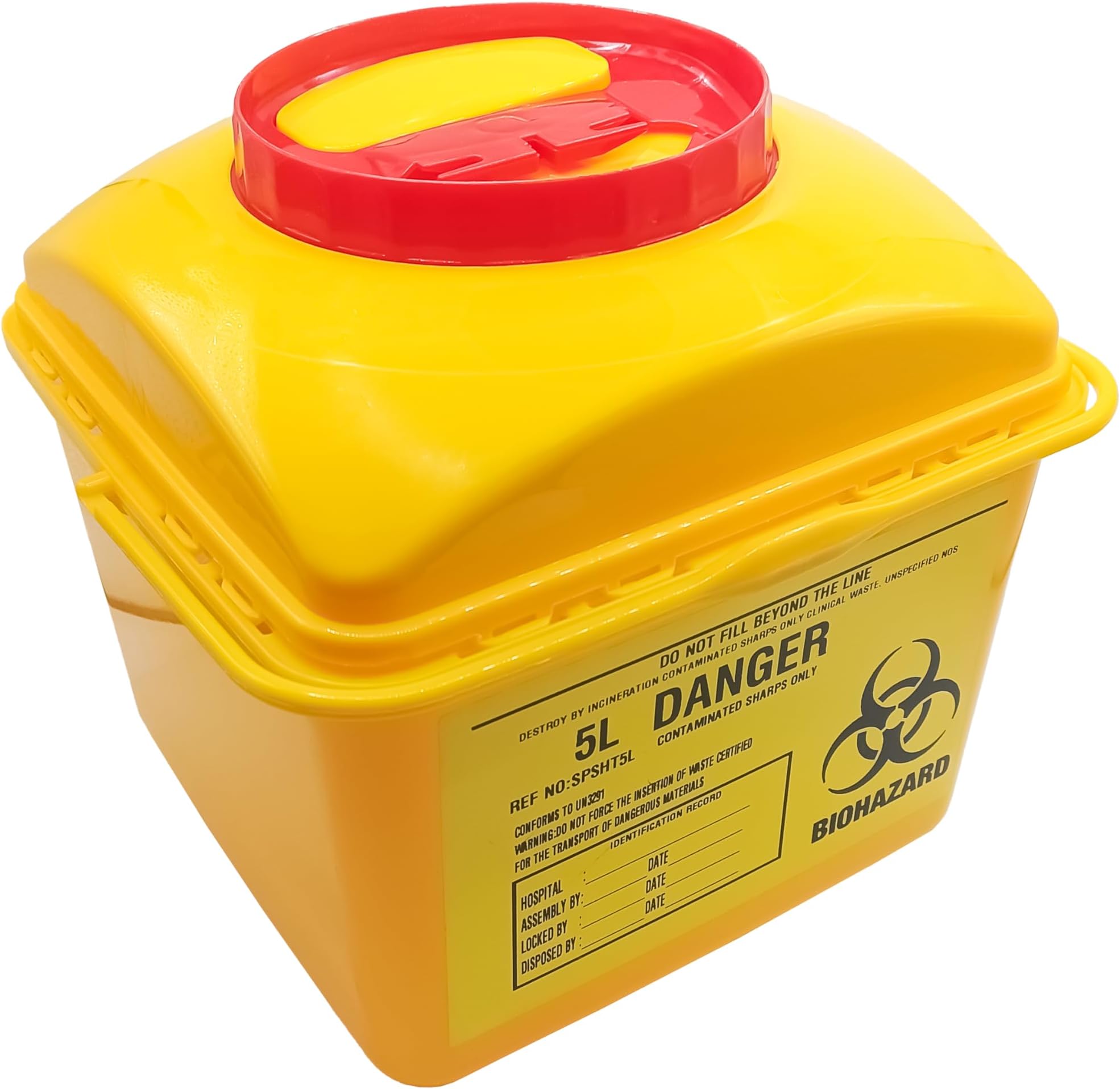 King Mariot Medical Equipments 5L | Secure Disposal Container for Household Sharp Items