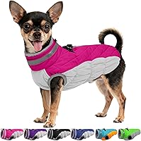 Vista 63 de Chaqueta de invierno para perro, acogedora y reflectante, impermeable, resistente al viento, cálida prenda para mascotas, cómoda ropa de forro polar