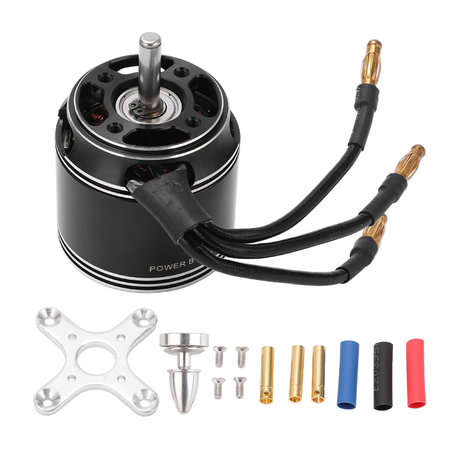 VGEBY Motor sin escobillas, motor sin escobillas Outrunner RC para helicpteros teledirigidos para aviones UAV. Actualizacin del motor del avin RC impermeable (600 KV