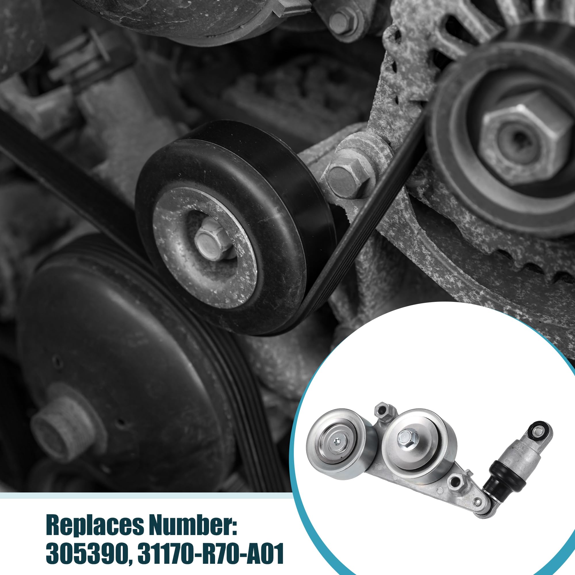 QUARKZMAN Polea Tensora De Correa De Distribución No.305390 Para Honda Accord 2005-2010