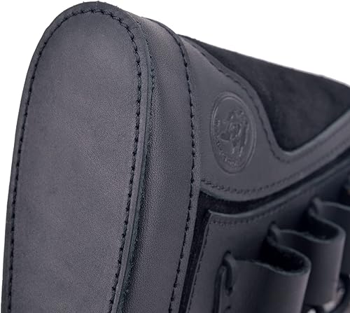 Miniatura 4 de Reposamuñecas de cuero con soporte para rifle para 357 308 30-30 30-06 45-70 12GA 16GA 20GA 22LR