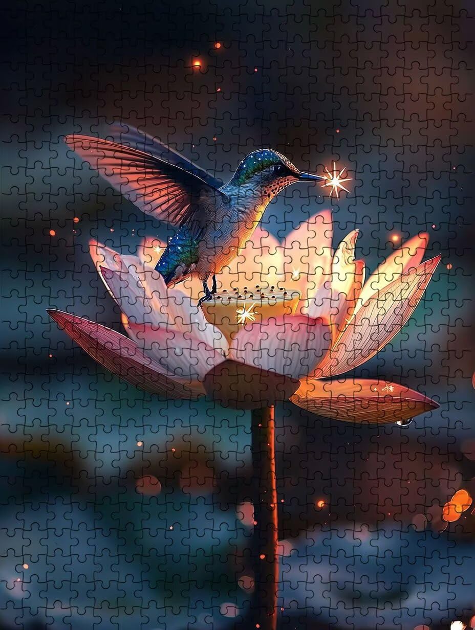 Puzzle 2000 sztuk, ptak kwiat lotosu dla dorosłych 2000, drewniane puzzle, klasyczne gry edukacyjne, niemożliwe wyzwanie, rodzina gier, kreatywny prezent DX0YL1-731