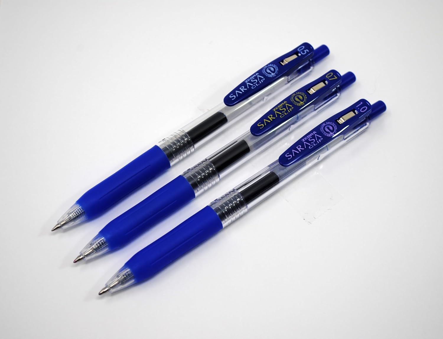 Zebra Pen – SARASA Clip Gel Retractable Pens – 0.7mm Medium Point, Blue Ink – 75% Recycled Materials, Bold Pigment Ink, Comfort Grip, Ideal for School, Journal and Note Taking Use, 12-Pack (48720) - Image 7