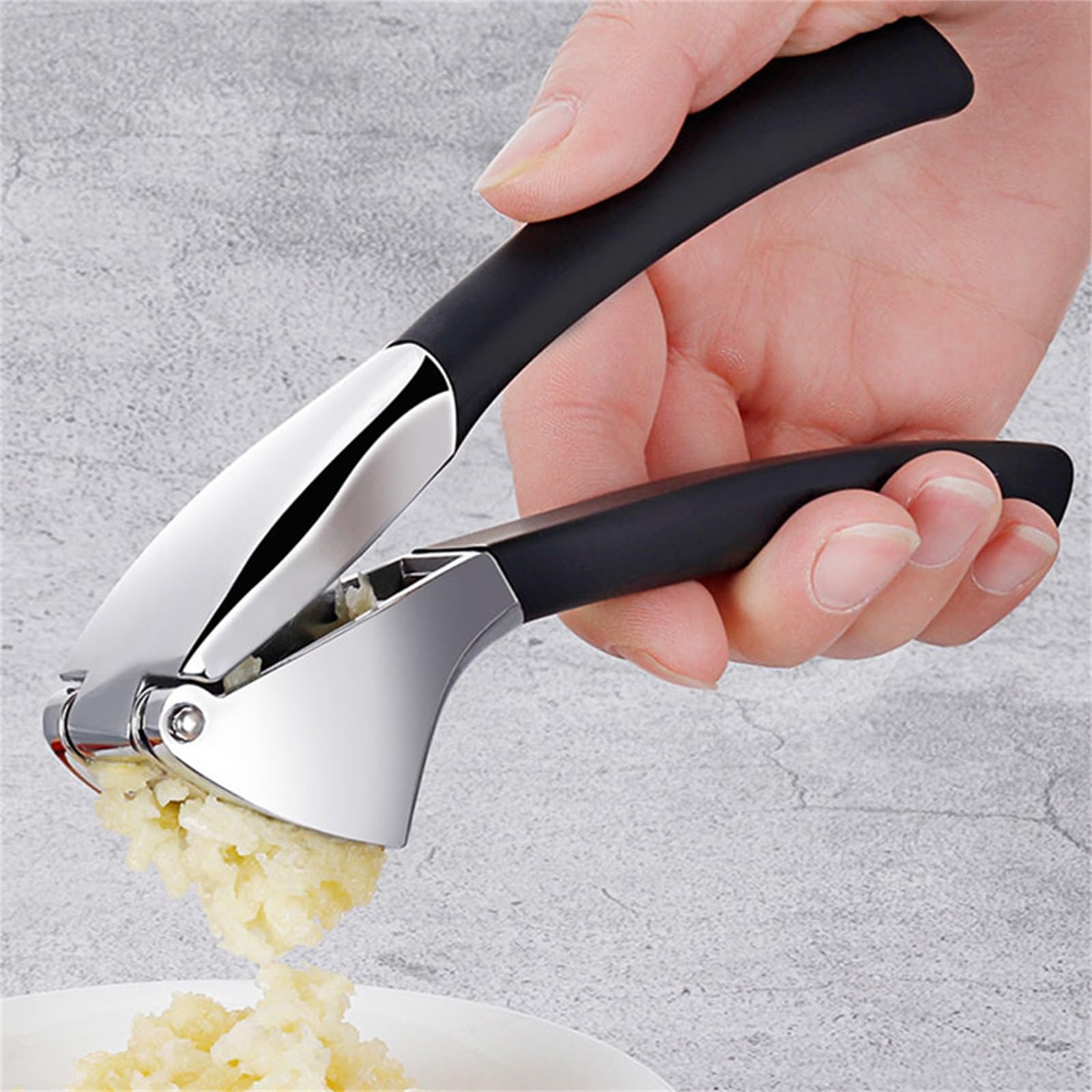 ArinkO Hand-Hand-Knoblauchpresse – Küchengerät zum Zerkleinern und Zerkleinern von Knoblauch