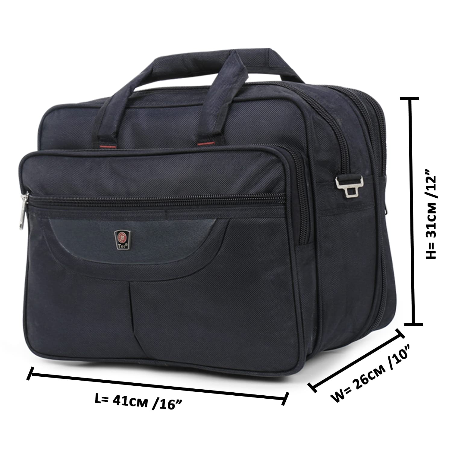 38 Ltrs, 16 Inch Polyester Multipurpose Messenger Bag, For Mechanics, Electrician & Technician/Tool Bag/Shoulder Bag, office Bag with 6 Pockets & Compartments Full Expandable - Black 12 712uzQ68c1L. SL1500