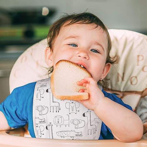 Miniatura 4 de Baberos para bebés para niños y niñas, baberos para dentición y babeo, baberos para bebé, baberos para recién nacidos