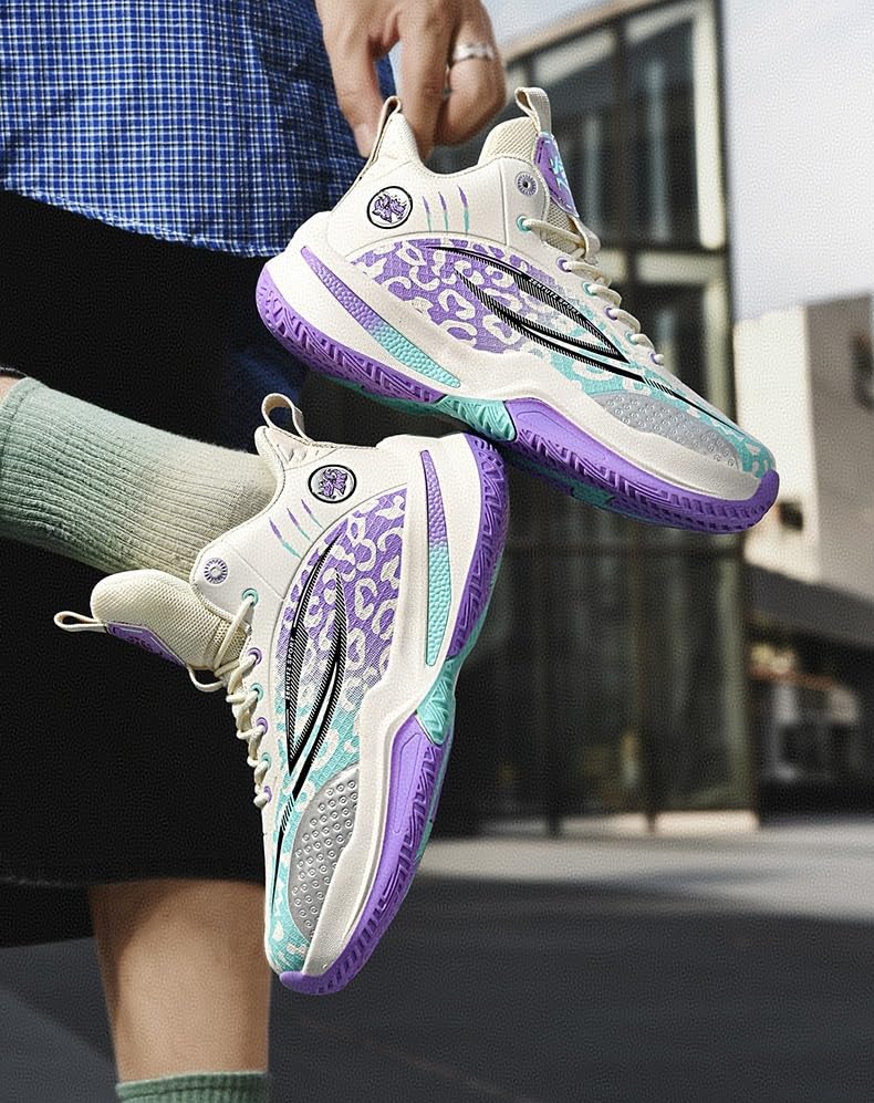 Chaussures de basket-ball pour hommes avec amorti performant et semelle antidérapante