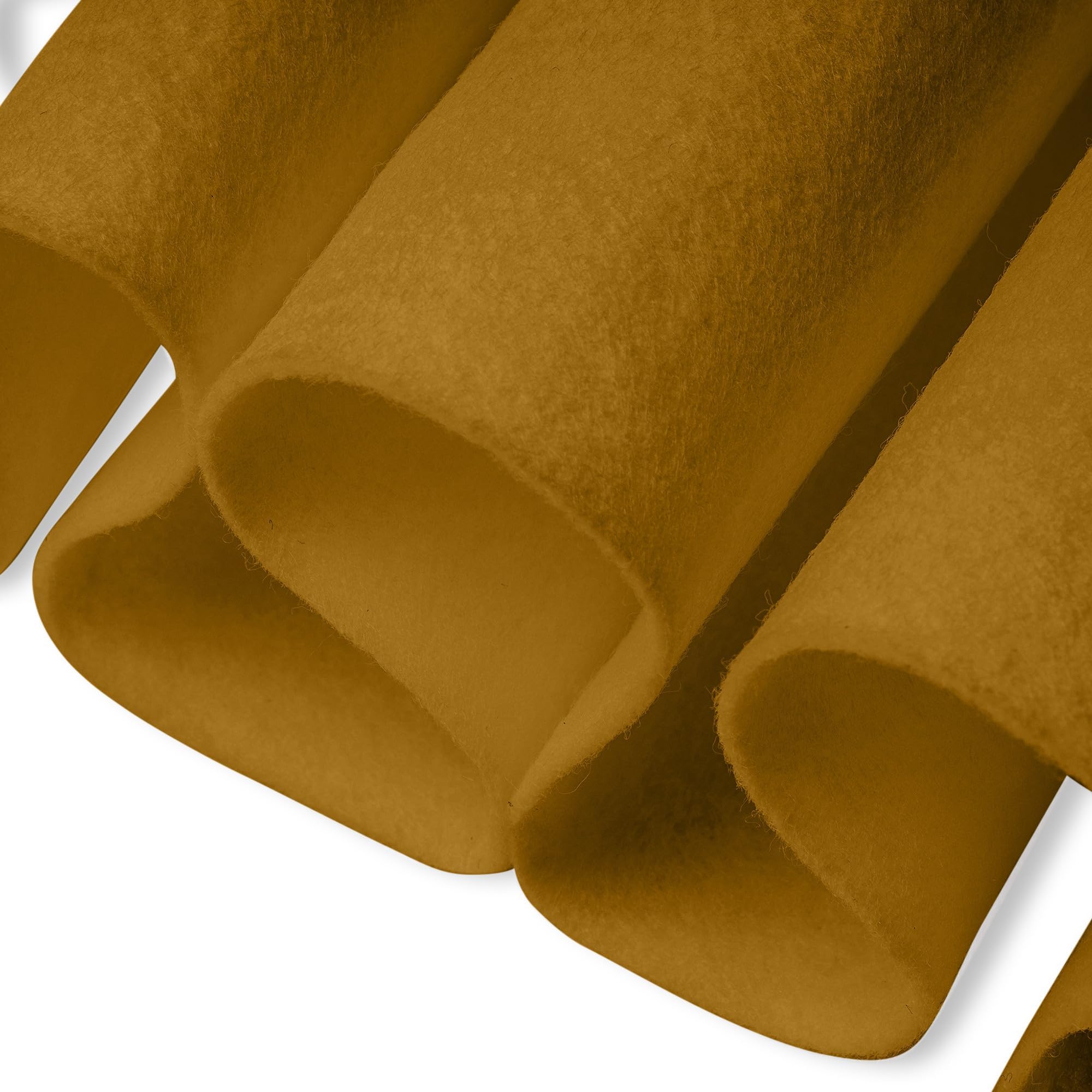 FabricLA Craft Felt Fabric - 72" Wide & 1.6mm Thick by The Yard - Soft Roll for Crafts - Material Pack - Antique Gold, 1 Yard