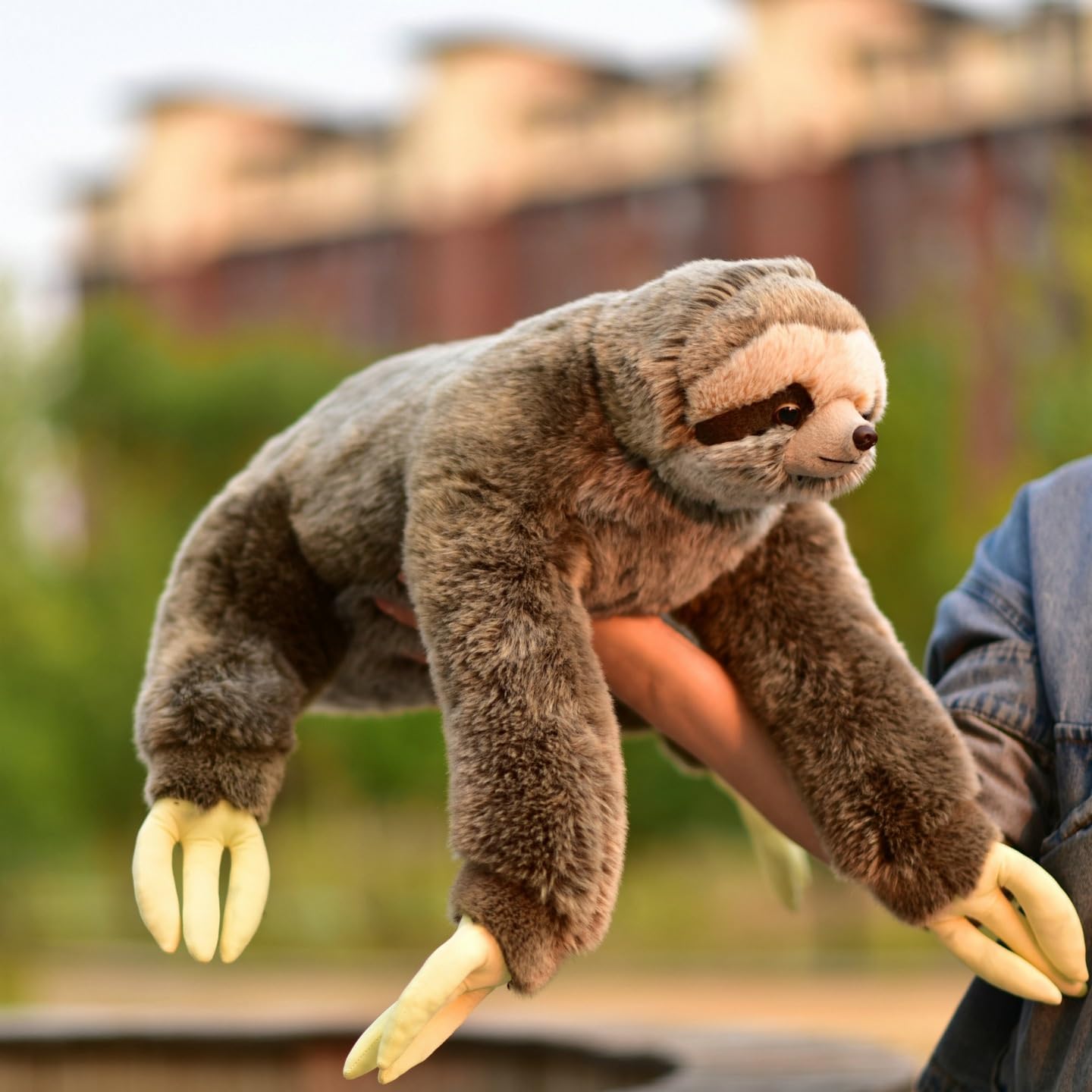 Grande peluche bradipo, animale di morbido e coccoloso