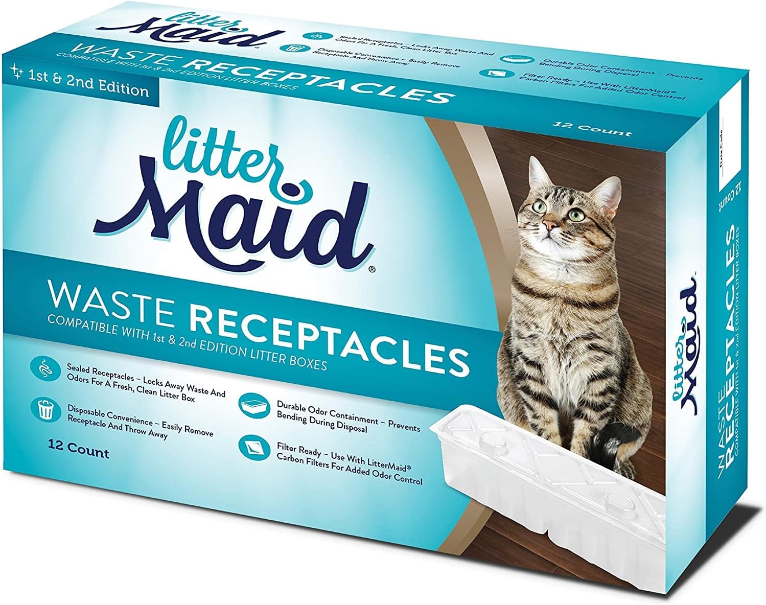 LitterMaid Waste Receptacles, 12Count