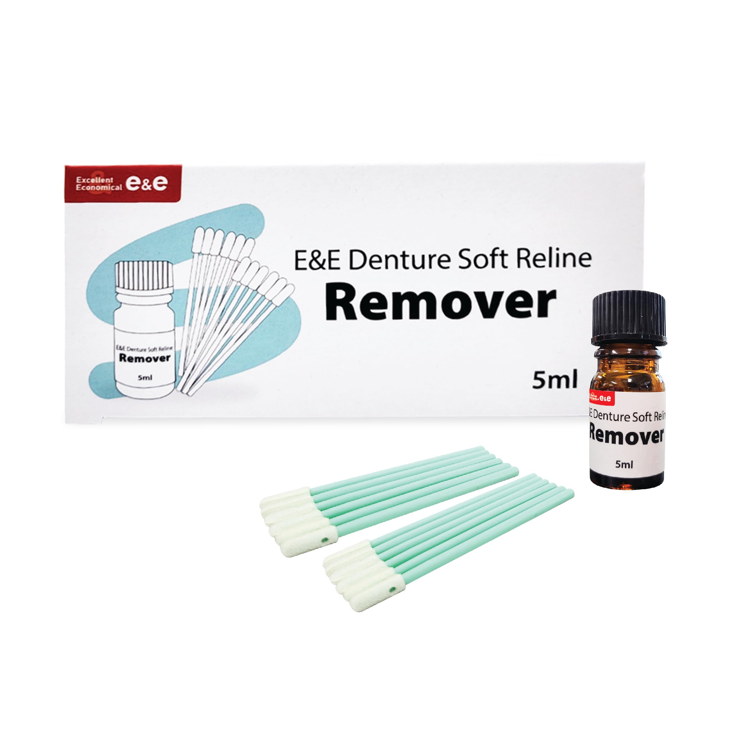 E&E Denture Reline Silicone Remover_Effective silicone reliner removal from an acrylic denture. Quick 10 seconds!!!