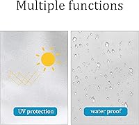 Vista 4 de Toldo de repuesto, cubierta desplegable de 10 x 10 pies para toldo de pierna recta, para exteriores, jardín, patio, camping, parasol