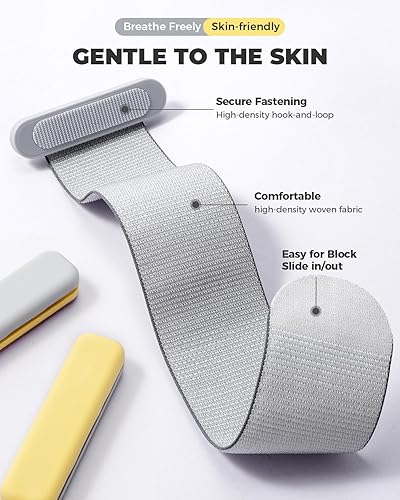 Miniatura 3 de Sportneer Pesas de muñeca y tobillo mejoradas para mujeres y hombres, 1 par (1 libra2 libras cada uno)  Juego de pulseras ponderadas de silicona