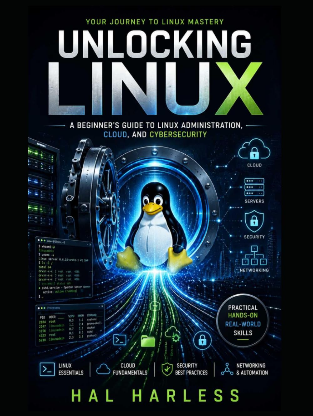 Unlocking Linux: A Practical Guide to Linux, the Command Line, System Administration, and Cybersecurity Fundamentals