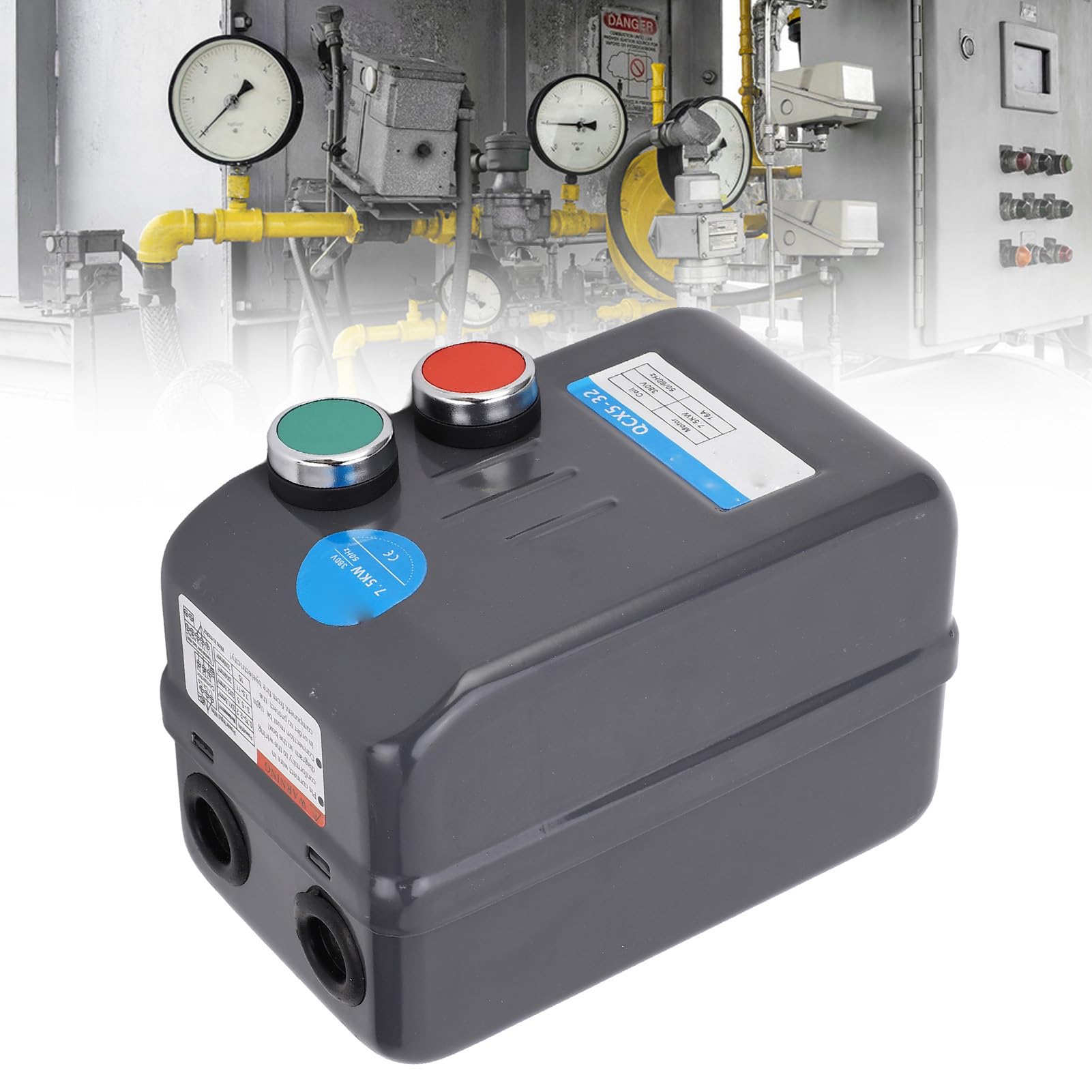 Yctze Interrupteur de Commande de Démarreur de Moteur électrique Magnétique, 7,5 Kw, 3 Phases, 380V, 14-22A, pour Compresseurs et Pompes