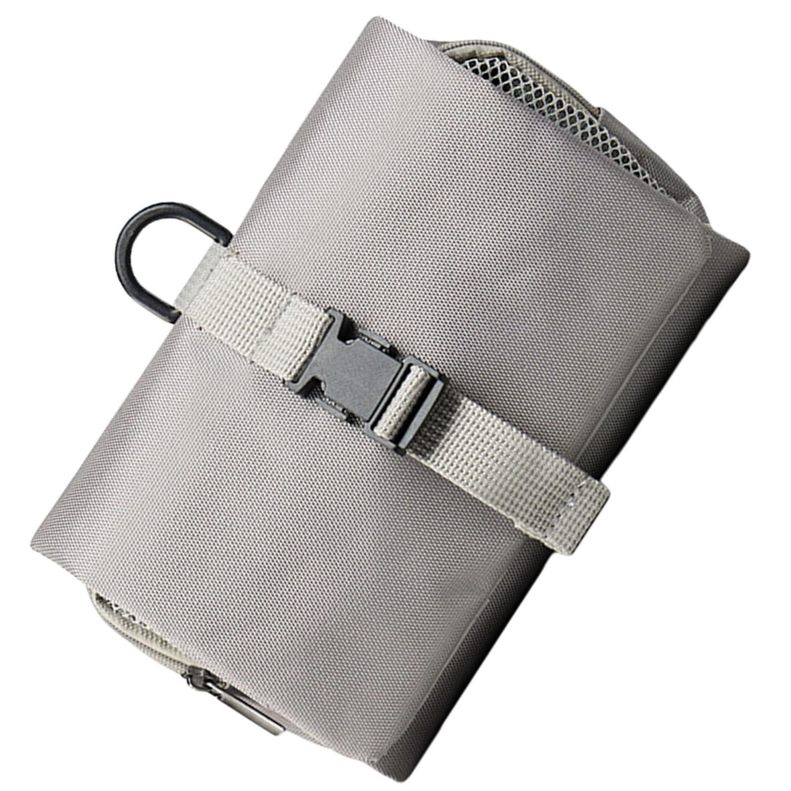 Klynovalu Spacious Foldable Wash Bag with Clasp Closure Toiletry Organiser Multilayered Organiser for Personals Care Essential Travel Accessory