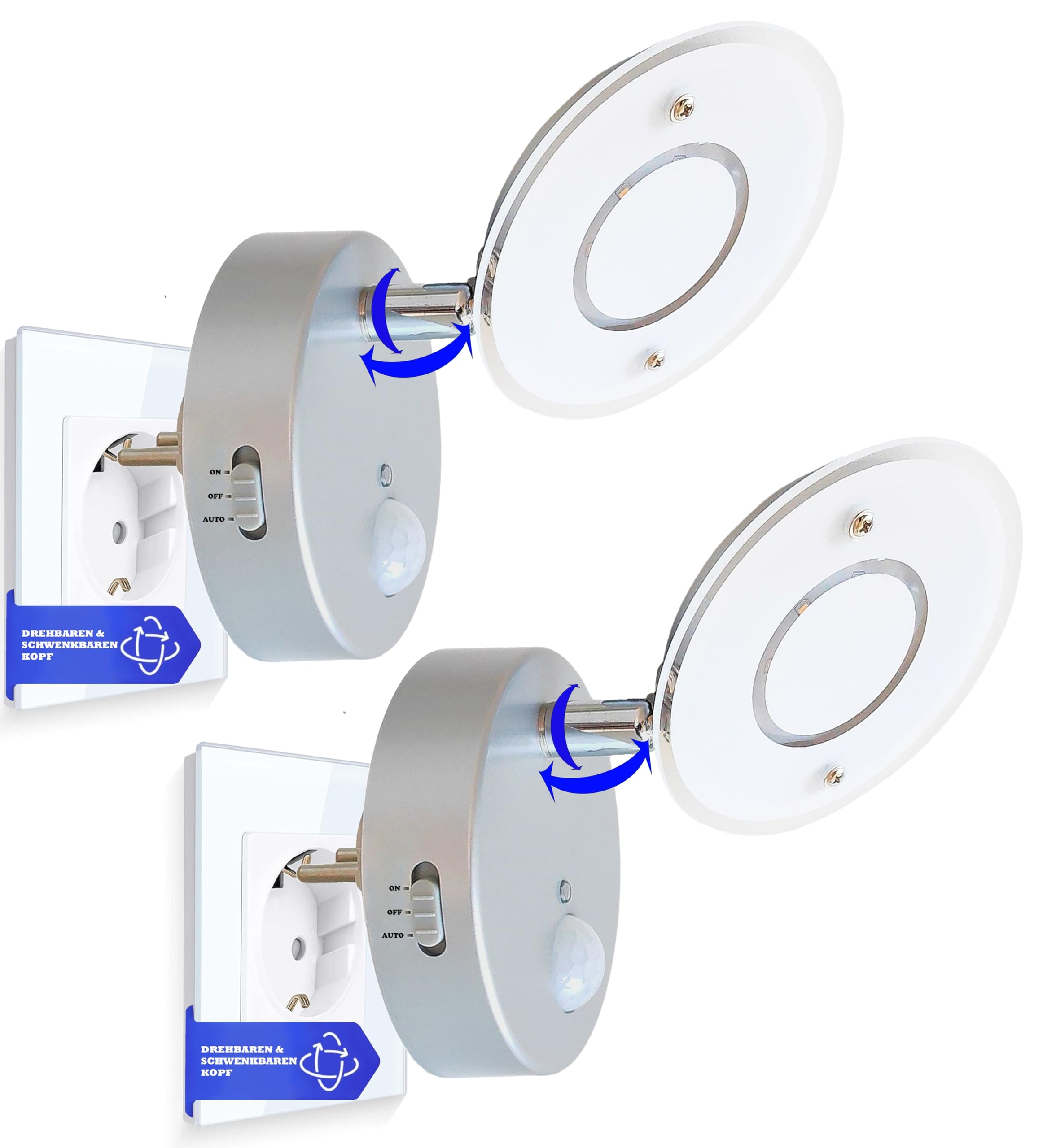 TRANGOSet 11-053 Luce notturna per bambini a LED con presa, luce di