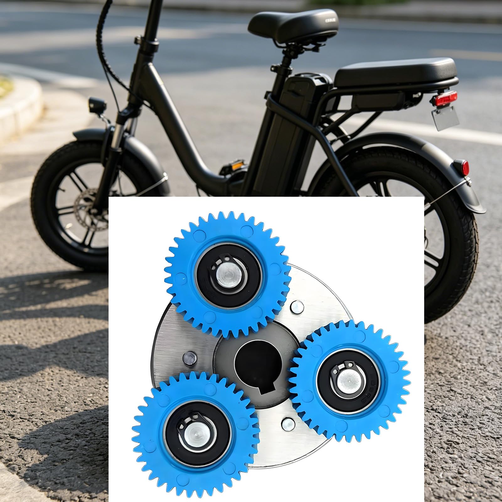 Gruppo frizione in acciaio da 38 mm per riparazione bici elettrica, gruppo in nylon per manutenzione del motore, scambi ingranaggi usurati e progetti ricostruzione della trasmissione