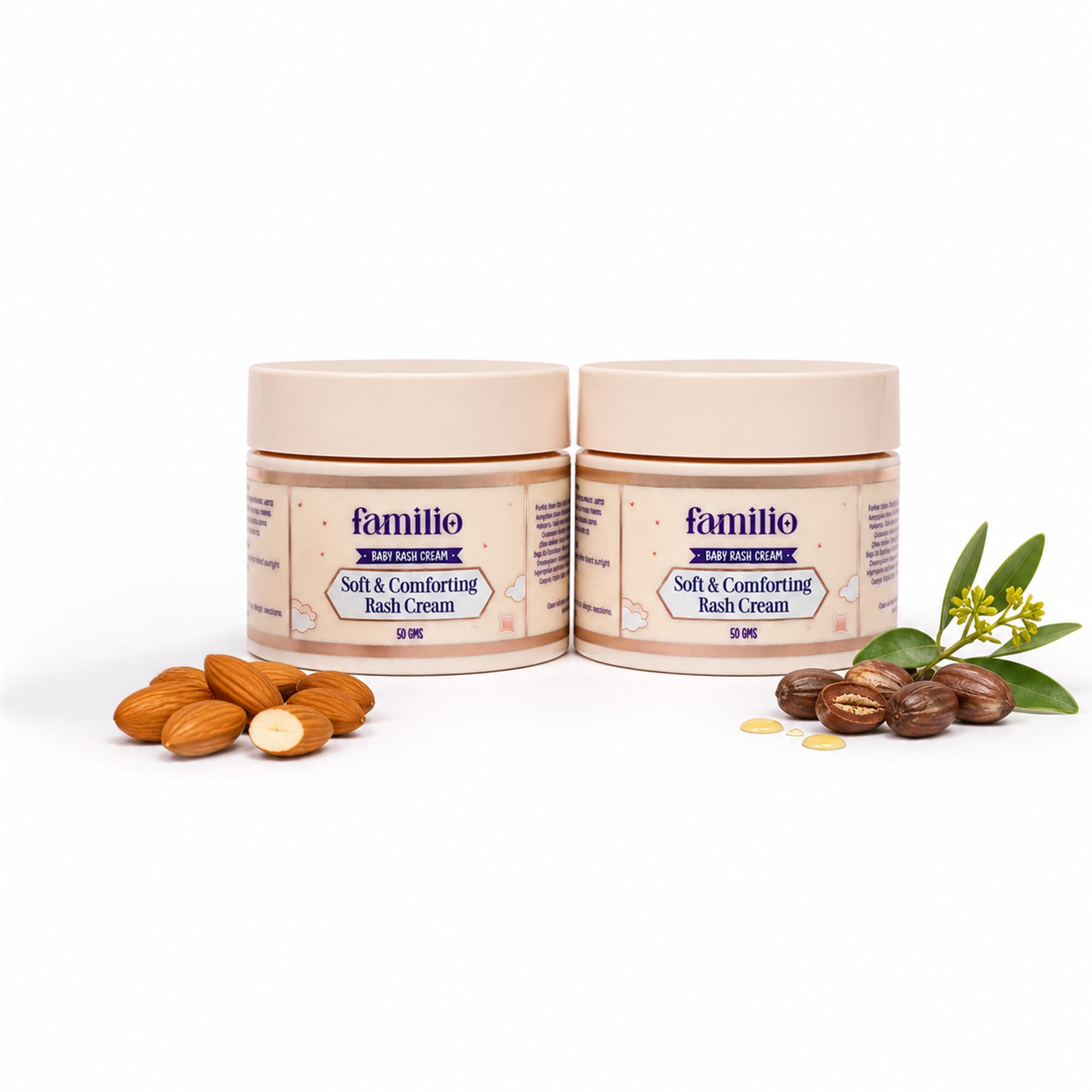 Familio Soft & Comforting Rash Cream 50g | Diaper Rash Cream with Almond, Jojoba, Olive & Castor Oil | Gentle, Non-Greasy Care for Sensitive Baby Skin-picture-10