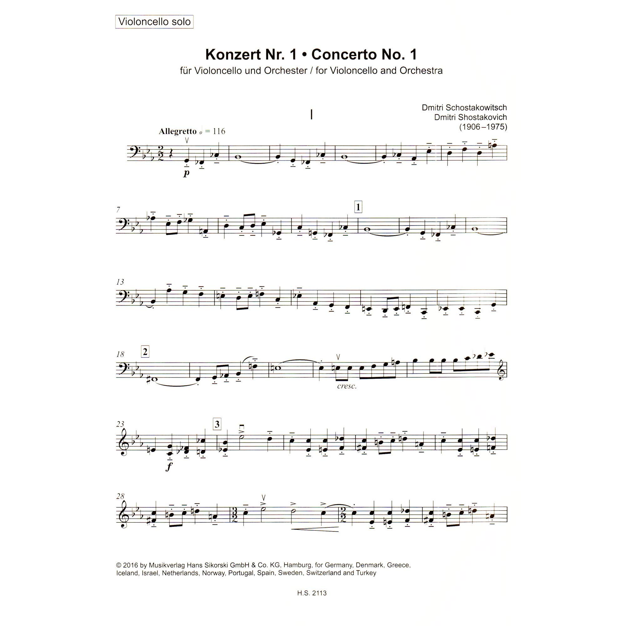 SHOSTAKOVICH - Concerto n. 1 in Mib maggiore Op.107 per Violoncello e Piano (Rostropovich)