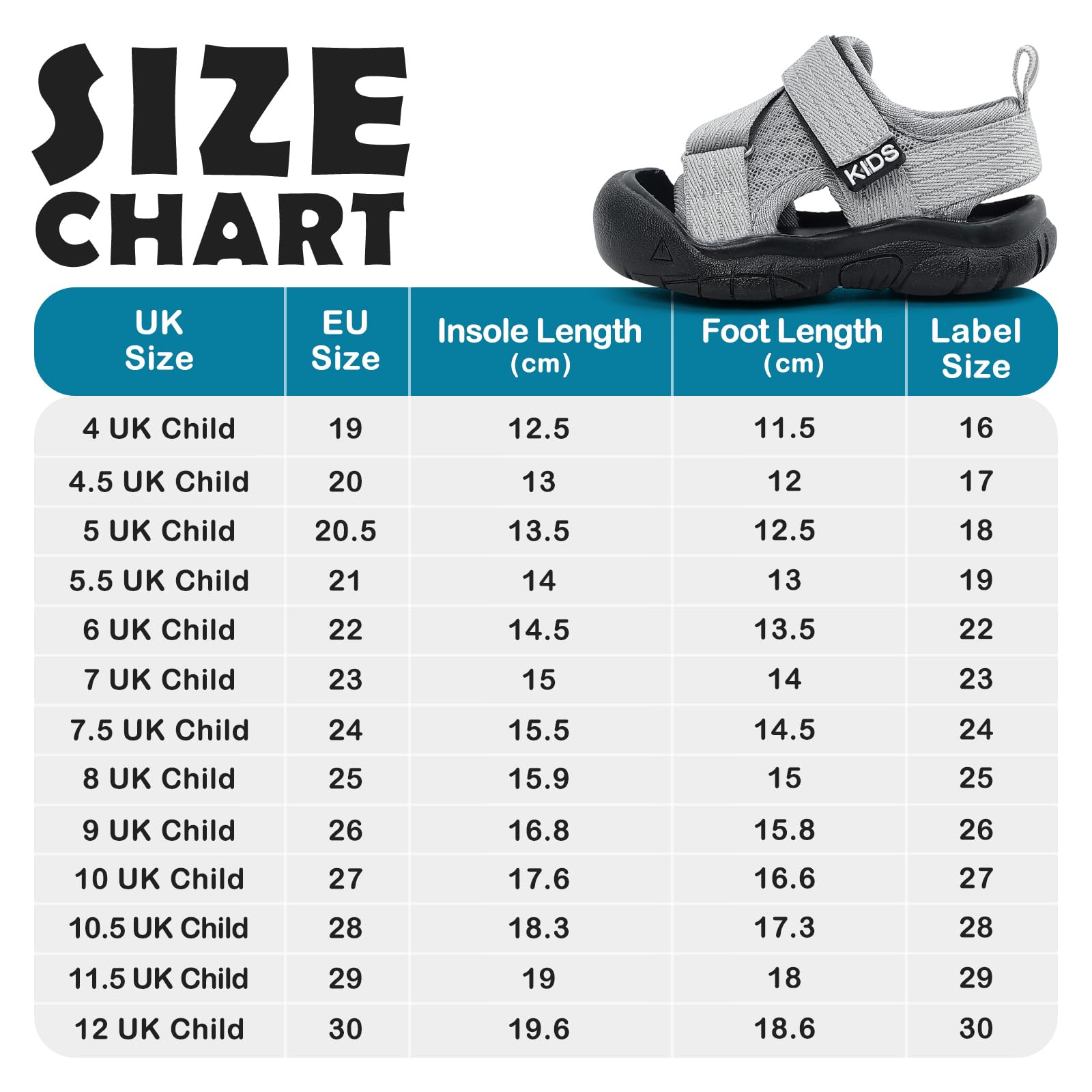 Chaussures Bébé Été Sandales de Sport Garçon Baskets Running Confort Enfants avec Semelle Caoutchouc Antidérapant