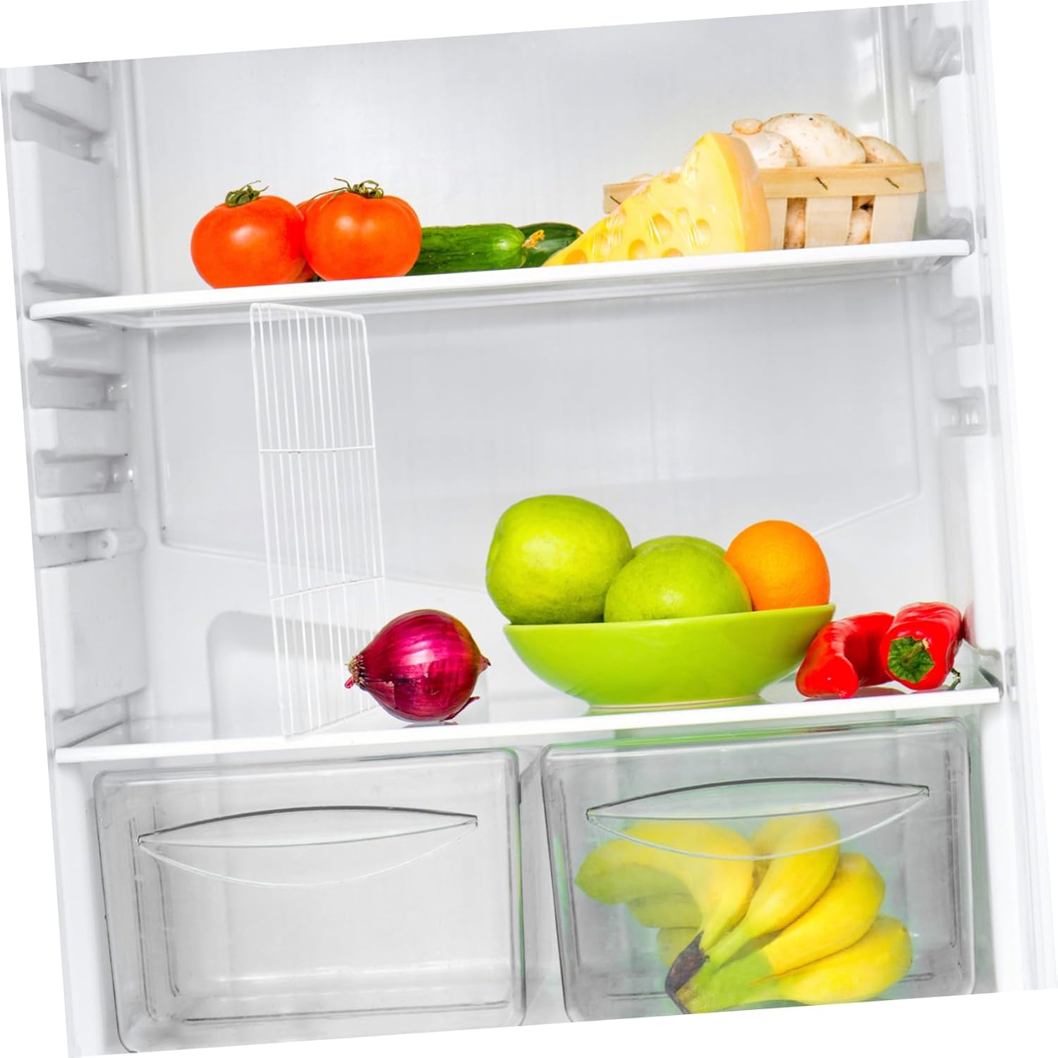 Freezer Iron Mesh Divider Refrigerator Organizer Retractable Partition for Sorting Ice Cream and Food Storage Freezers and Refrigerators Height