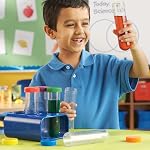 Learning Resources LER2788 Primary Science Jumbo Test Tubes with Stand, Set of 6 Tubes, Ages 3+