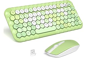 MOFII Wireless Keyboard and Mouse: Honeycomb Geometry Genius