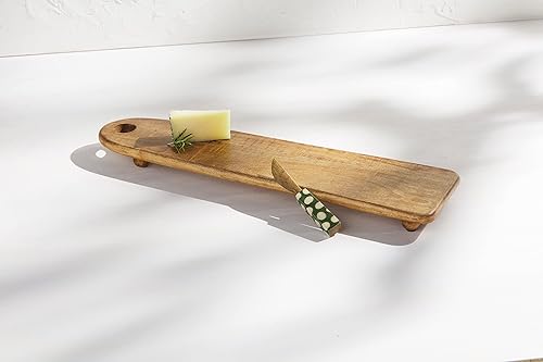 Miniatura 2 de Mud Pie Juego de tablas de servir con patas largas, tablero de 6 x 22 pulgadas | Esparcidor de 6 pulgadas