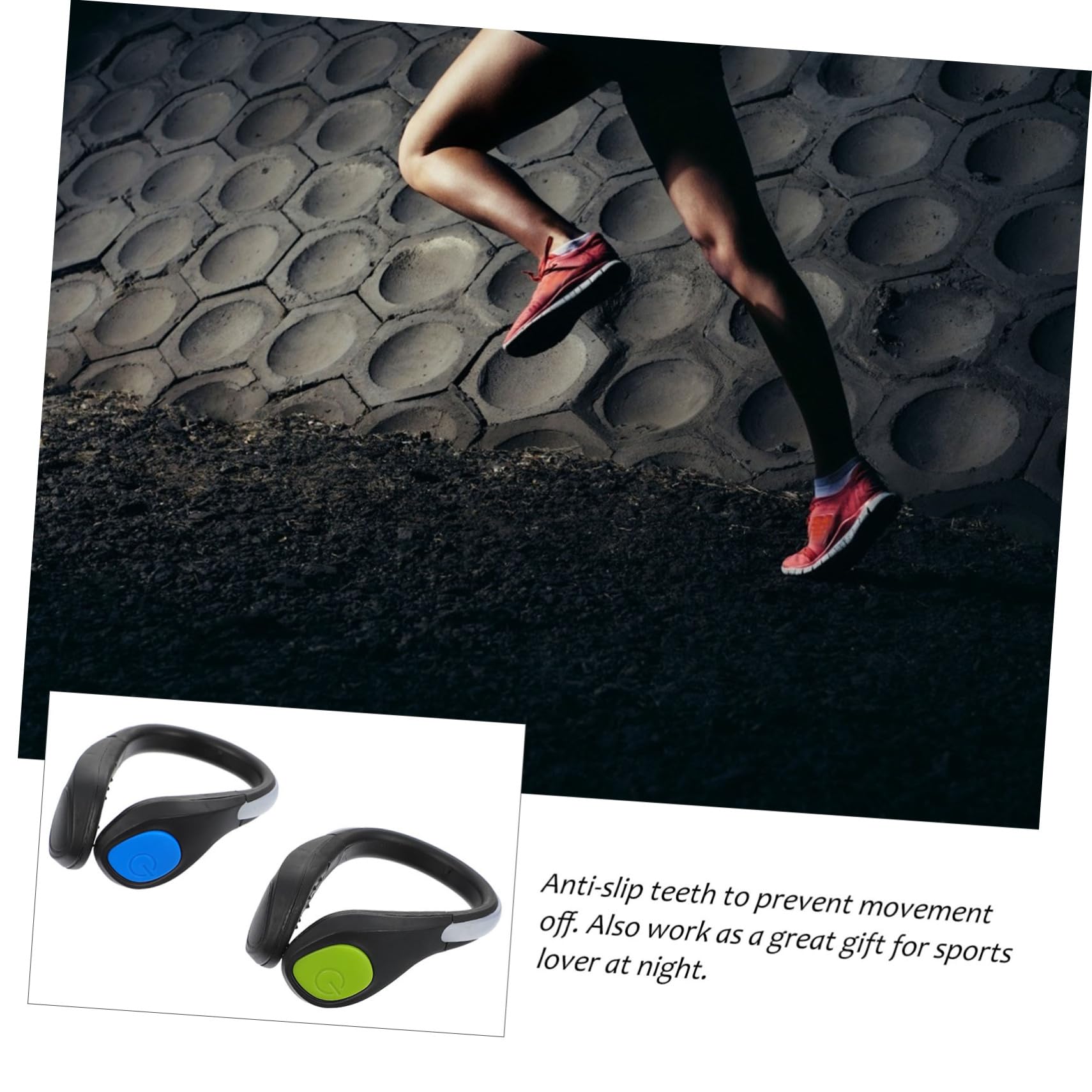 4piezas Clip De Luz Led para Zapatillas De Correr y Ciclismo y para Actividades Nocturnas