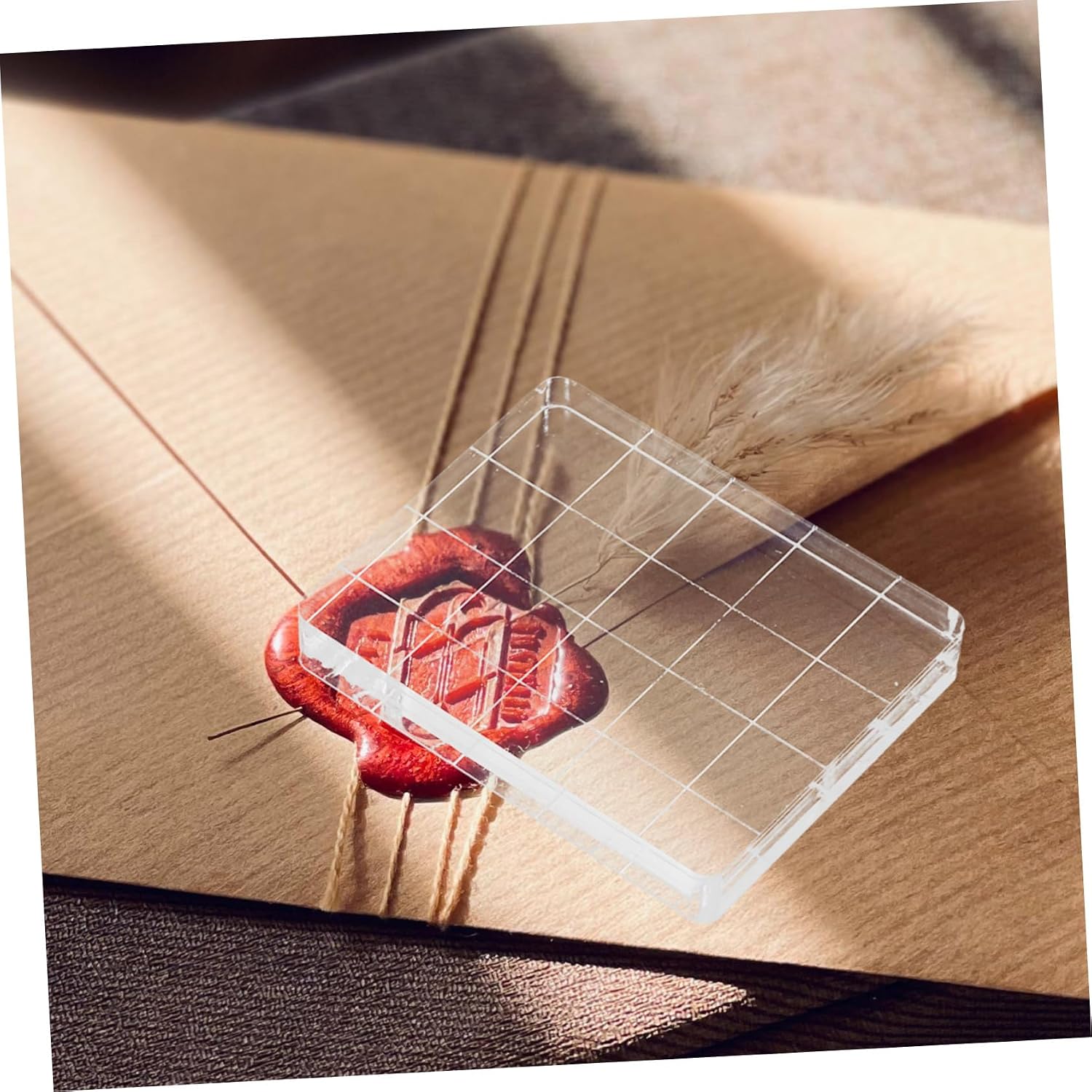 5pcs Stamp Blocks Ink Stamps for Crafting Handmade Block Greetings Card for Journaling