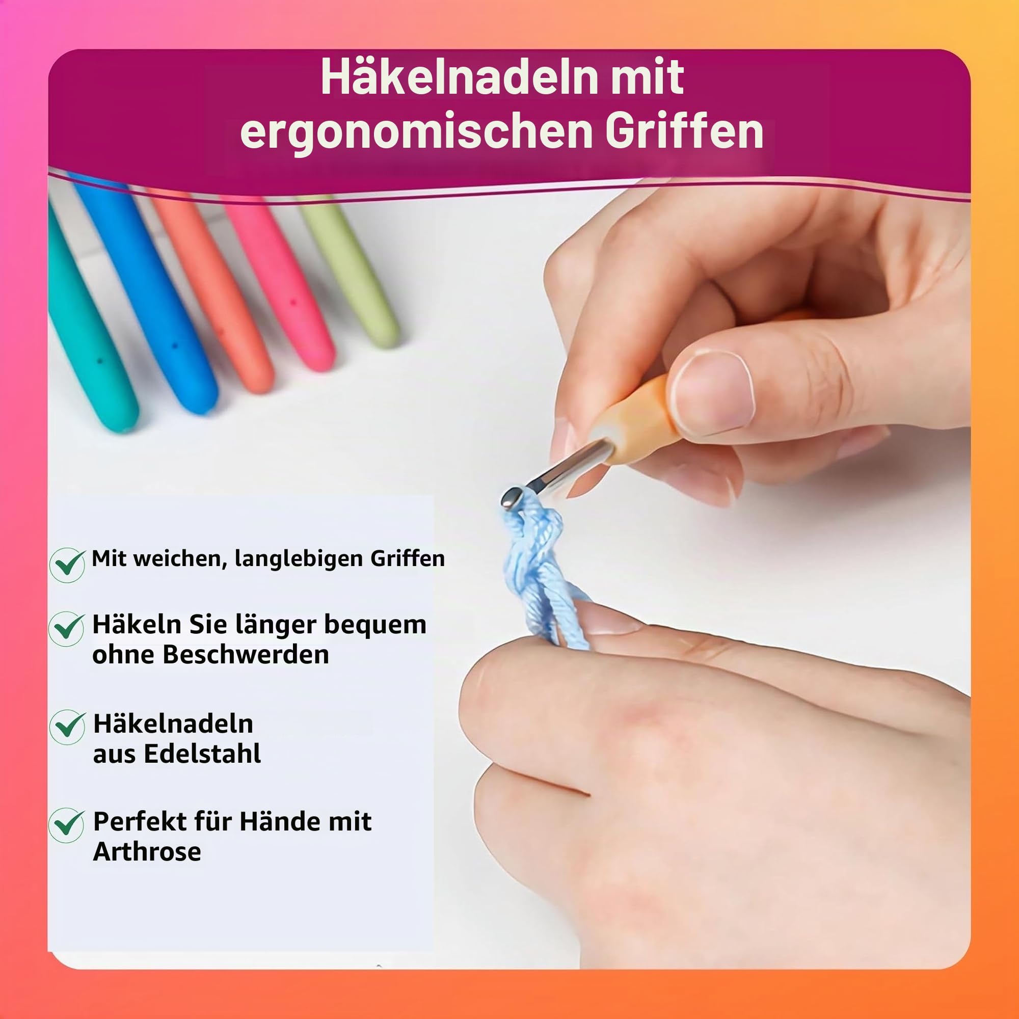 SusggO 104-teiliges Komplettset für Anfänger zum Häkeln Amigurumi-Häkelset – 30 Knäuel Milchbaumwolle Zubehör Häkelnadeln Handbuch Video und Tasche – Komplettset zum Häkeln – DIY-Häkel-Set
